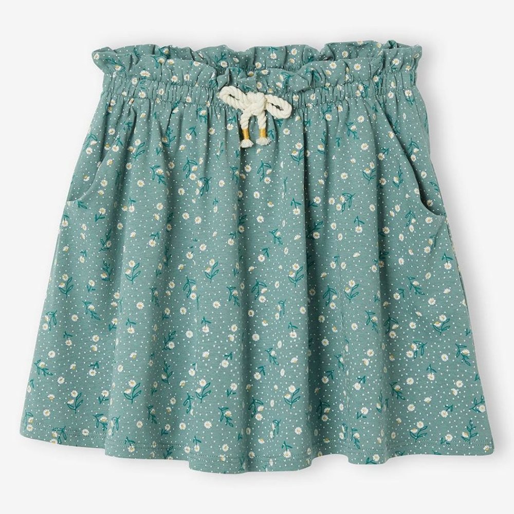 Girls green floral skirt, Vertbaudet, size 14